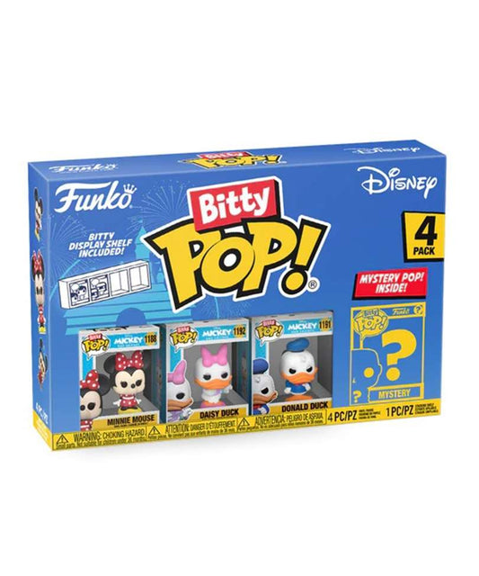 Funko Bitty Pop " Minnie Mouse / Daisy Duck / Donald Duck / Mystery Bitty (4-Pack) "