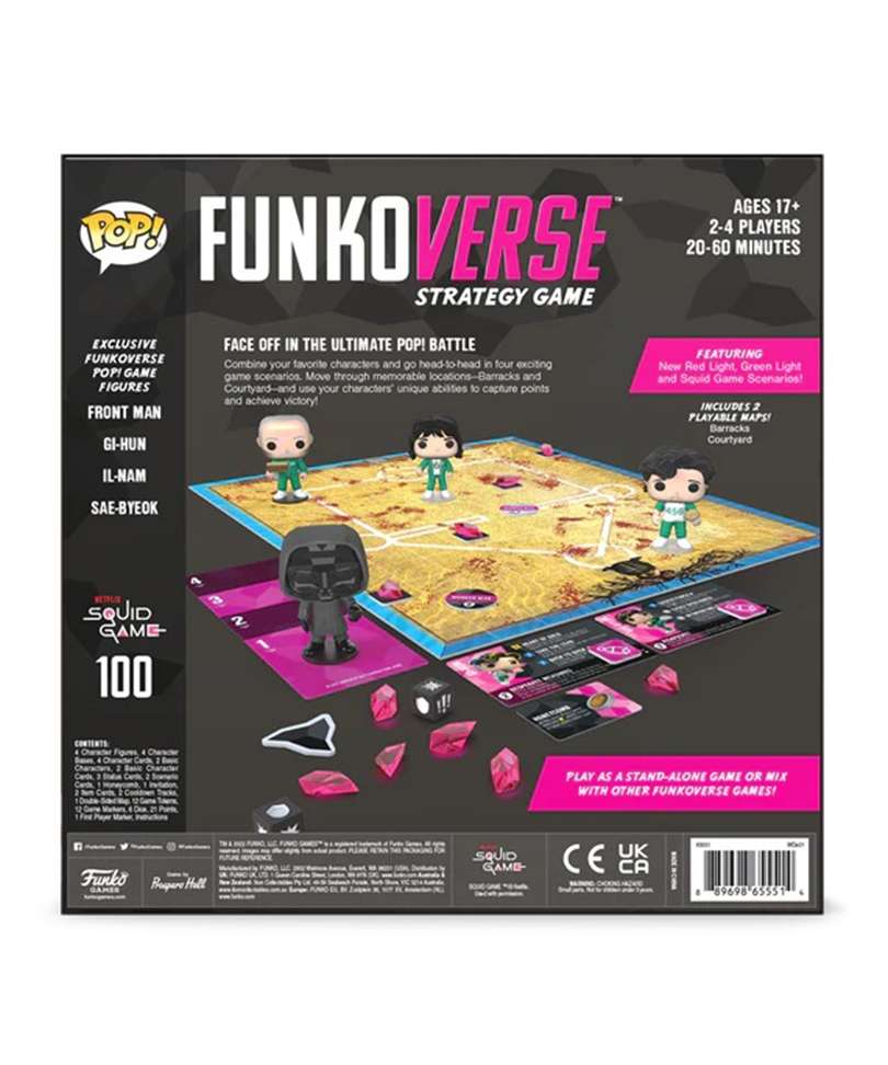 Gioco da tavolo Squid Game " Funkoverse Board Game 4 Character Base Set English Version "